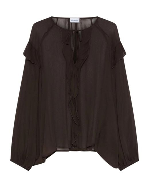 Marella Black Long-Sleeved Top