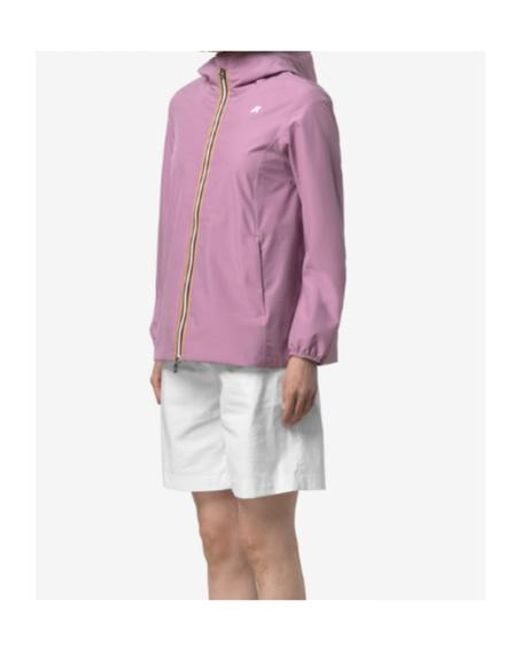 K-Way Purple Marguerite Stretch Jacket