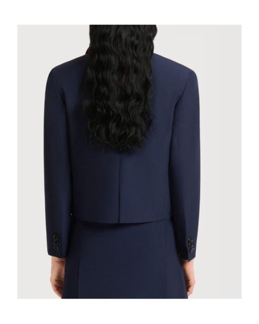 Marni Blue Deep Techno Wool Jacket