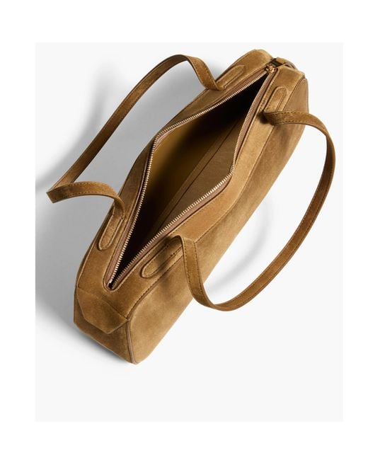 Khaite Brown Simona Zipped Shoulder Bag