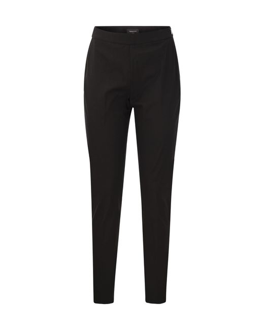 Fabiana Filippi Black Straight-Leg Tailored-Cut Trousers