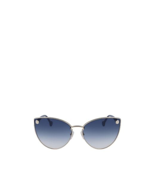 Ferragamo Blue Logo Sunglasses