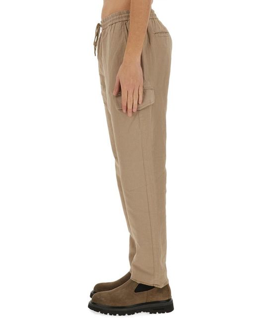 Woolrich Natural Drawstring Straight Leg Pants for men