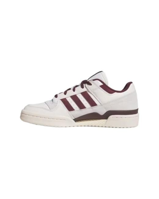Adidas Originals Pink Forum Low Cl Lace-Up Sneakers for men