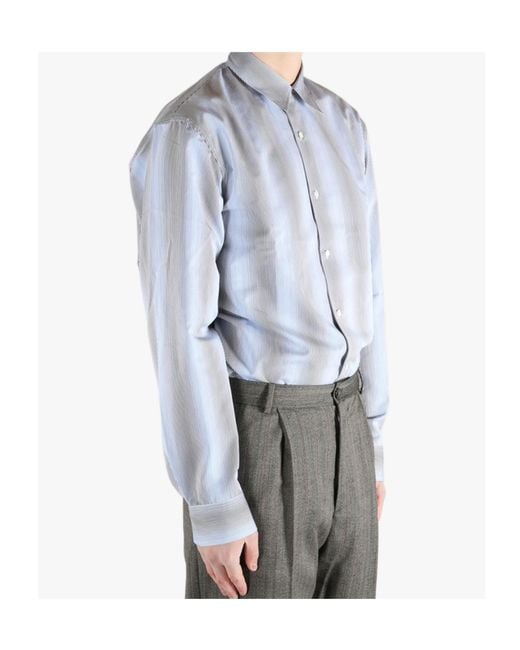 Dries Van Noten Blue Caper Shirt for men