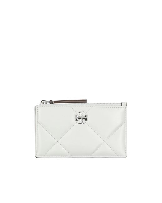 Tory Burch White Zip Pocket Cardholders
