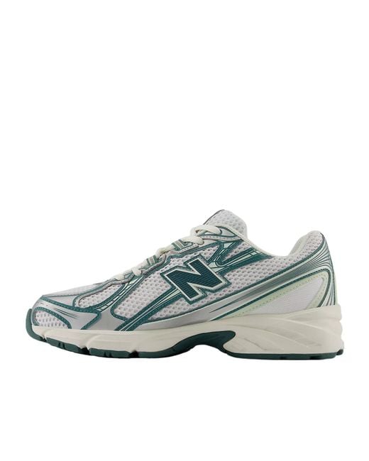 New Balance Gray 740 Lace-Up Sneakers for men