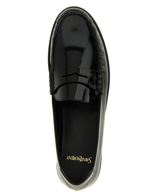 Saint Laurent Black Le Loafer Slip-On Loafers for men