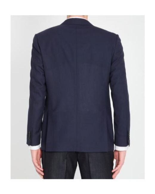 Lardini Blue Two-Button Notch-Lapel Blazer for men