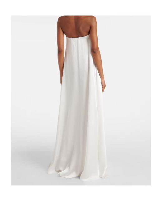Christopher Esber White Salacia Silk Maxi Dress