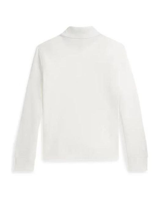 Polo Ralph Lauren White Half-Zip Sweatshirt