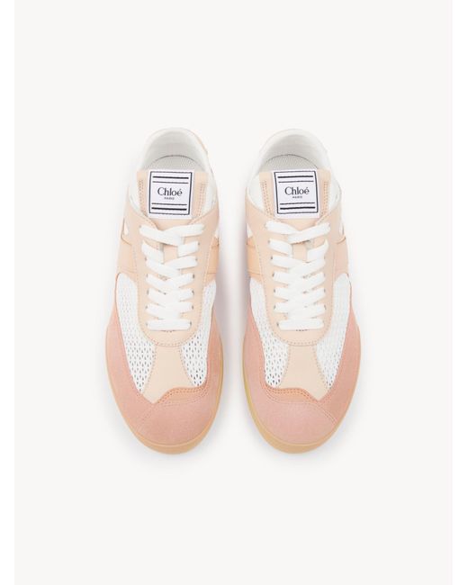 Chloé Pink Chloé Kick Lace-Up Sneakers
