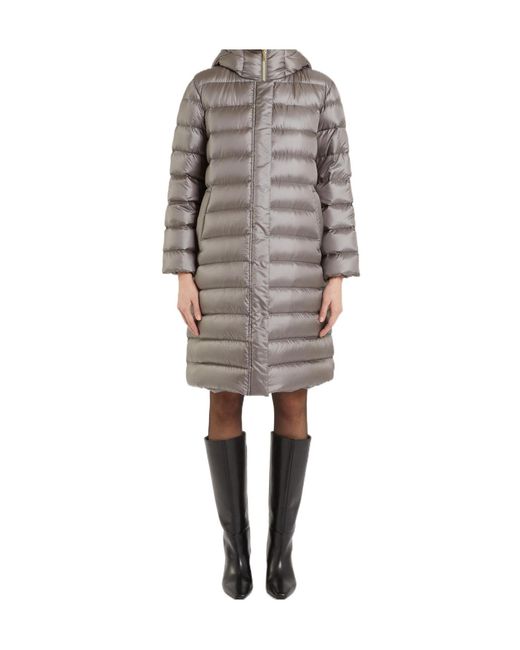 iBlues Gray Quilted Long-Sleeved Cotton Jacket