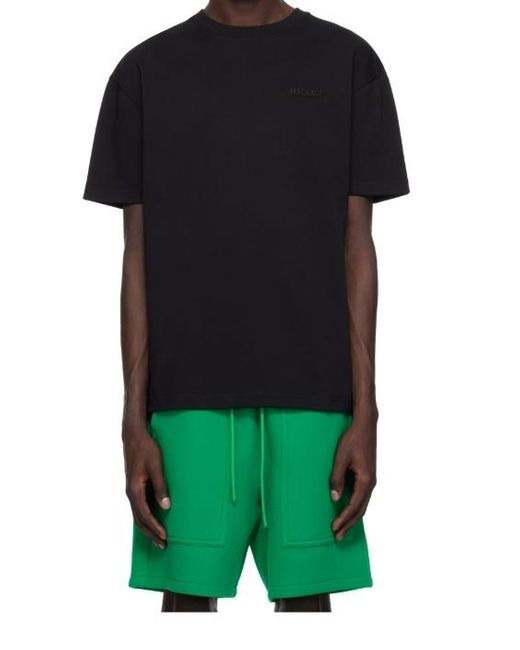 Mackage Black Round Neck Short Sleeve T-Shirt for men