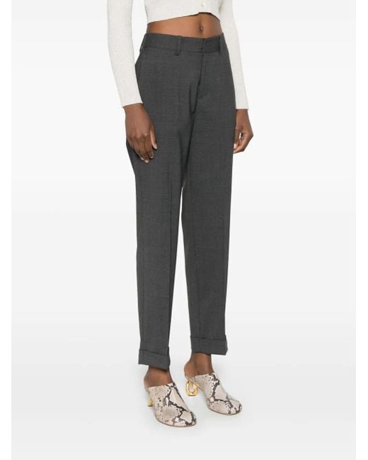 P.A.R.O.S.H. Gray Lille Tapered Trousers