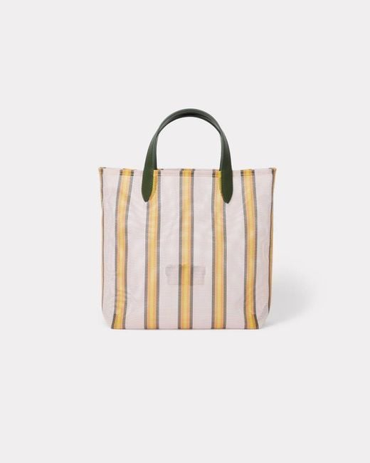 KENZO Multicolor Coast Lines' Small Tote Bag for men