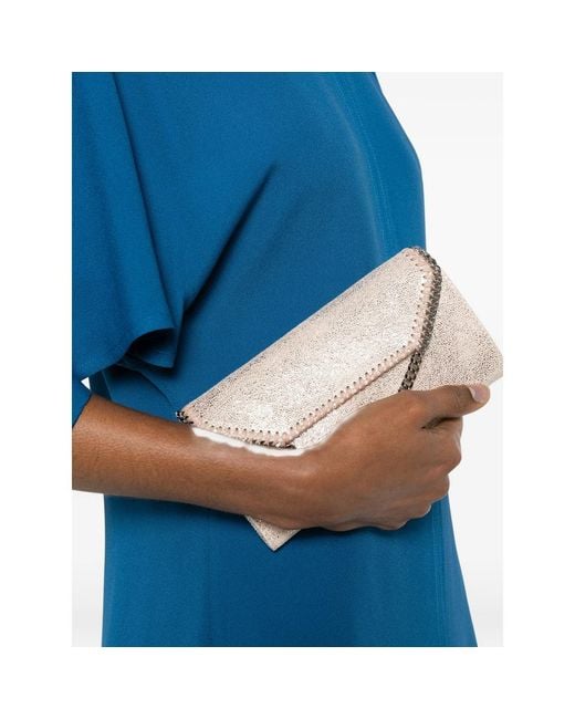 Stella McCartney White Falabella Crossbody Chain Wallet