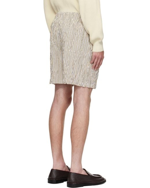 Bottega Veneta Natural Wide-Leg Shorts for men