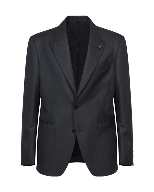 Lardini Black Single Breasted Two-Piece Suit for men