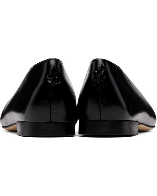 Jimmy Choo Black Margot Flat Loafers