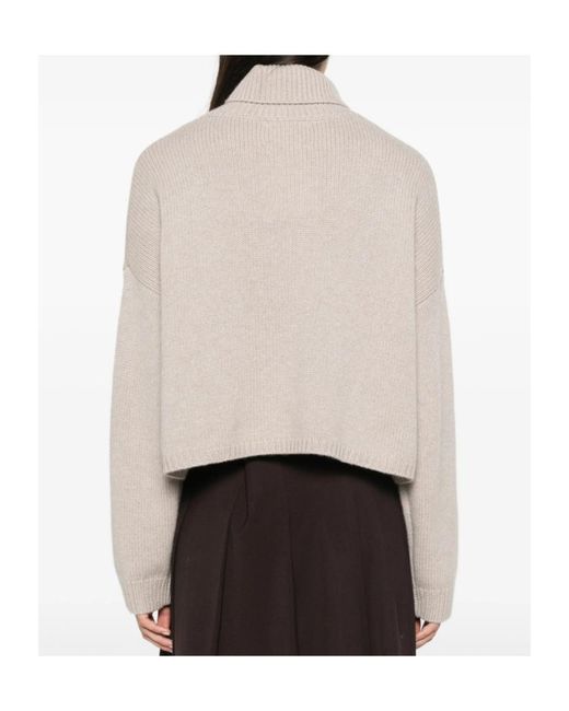 Lisa Yang Natural Turtleneck Sweater