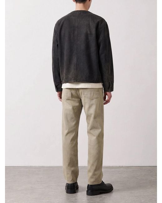 A.PRESSE Black Engineer Boxy Denim Jacket for men