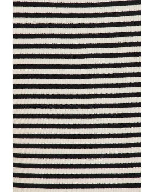 Anine Bing Black Alessia Striped Knitted Tank Top