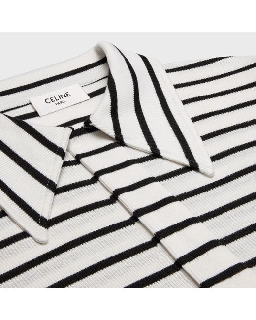 Céline White Polo Shirt