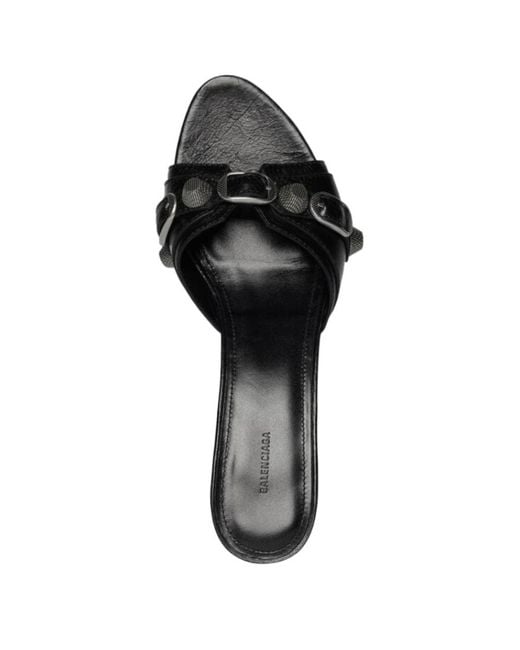 Balenciaga Black Cagole M40 Arena Slip-On Sandals