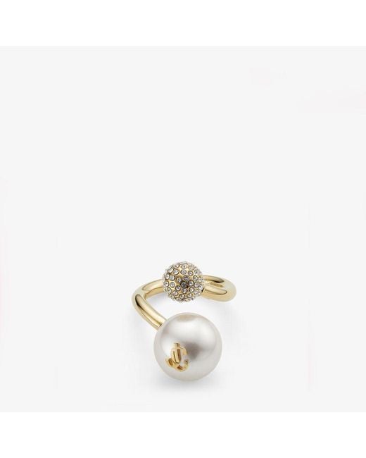 Jimmy Choo Metallic Auri Ring
