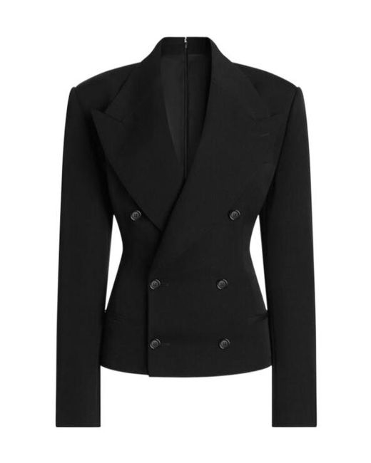 Dolce & Gabbana Black Double-Breasted Structured Blazer