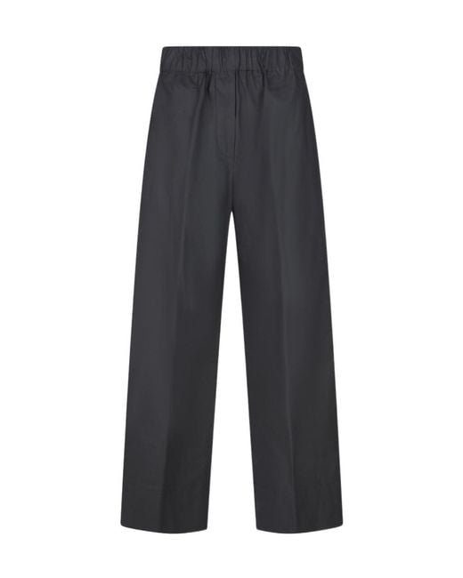 Antonelli Blue Relaxed Wide-Leg Pants