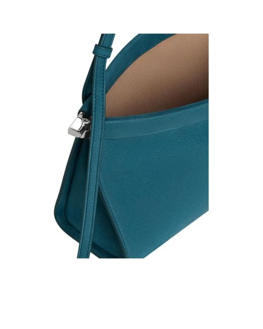 Alaïa Blue Small Nubuck Le Click East West Shoulder Bag