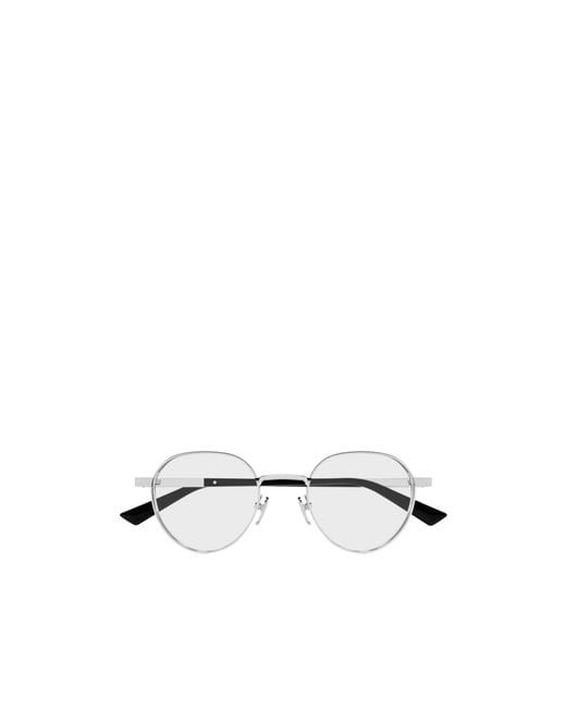 Gucci White Eyewear Oval Frame Glasses for men