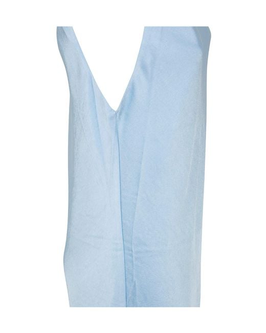 Polo Ralph Lauren Blue Woven-Slip Dress-Dresses