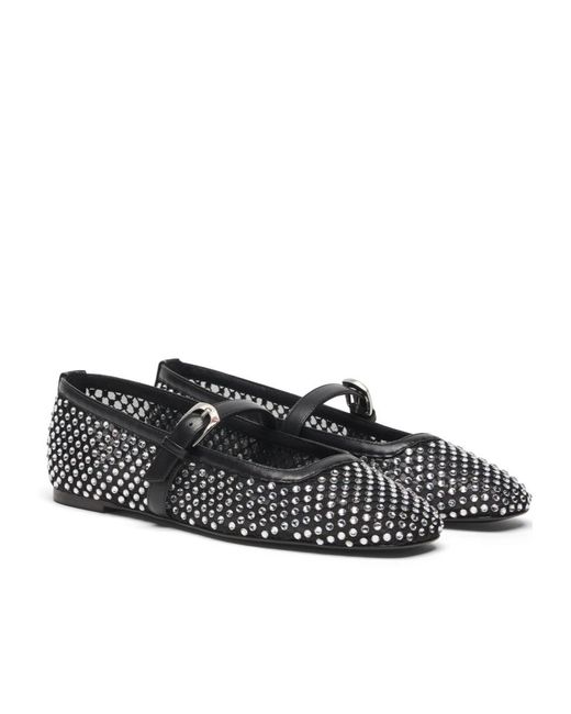 Stuart Weitzman Black Bareitall Shine Mary Jane
