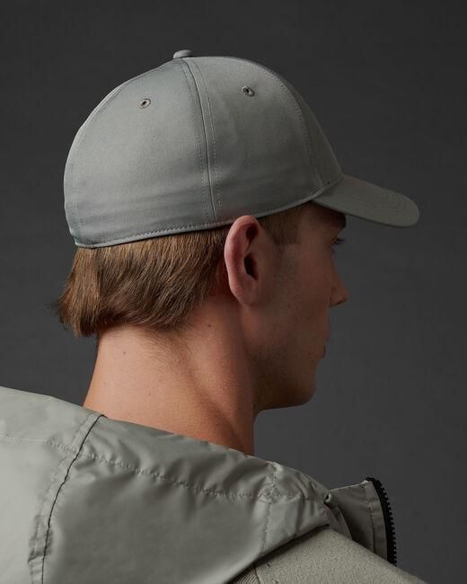 C P Company Gray Logo-Patch Curved-Peak Cap for men