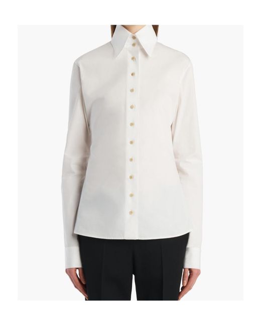 Khaite White Ivy Top