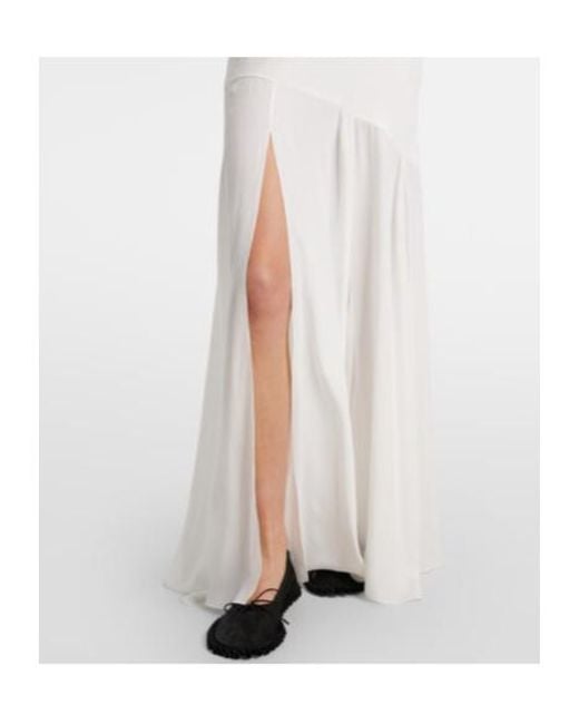 Simone Rocha White Bow-Detail Open-Back Gown