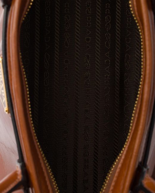 Prada Brown Bonnie Medium Leather Handbag