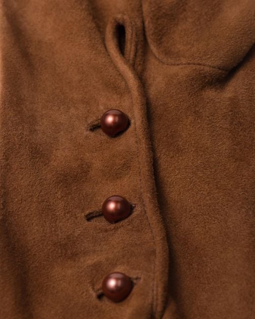 Prada Brown Full-Finger Long Gloves
