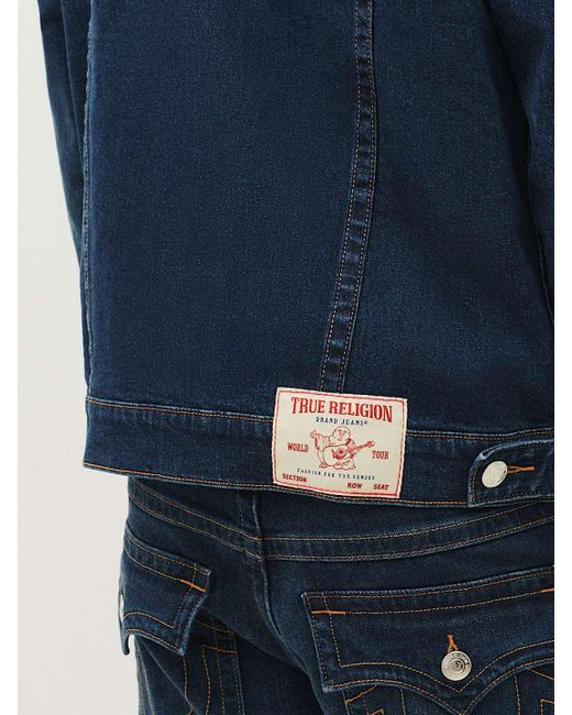 True Religion Blue Jimmy Denim Jacket for men