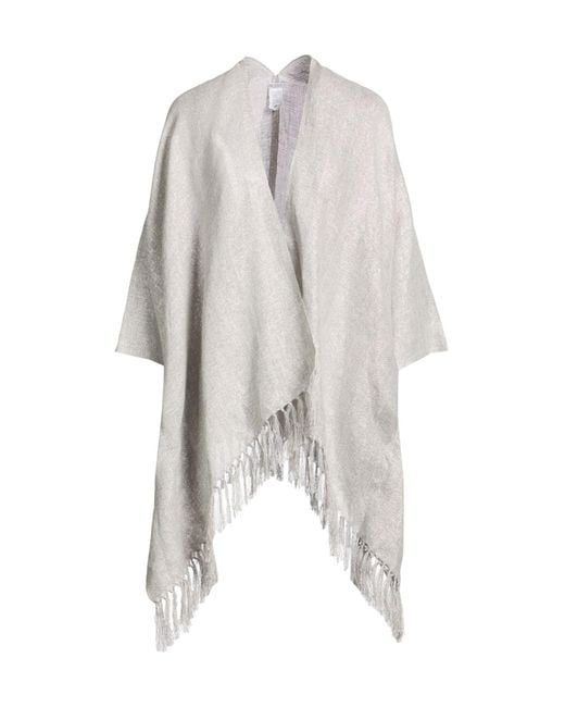 Brunello Cucinelli White Metallic Tassel Cape