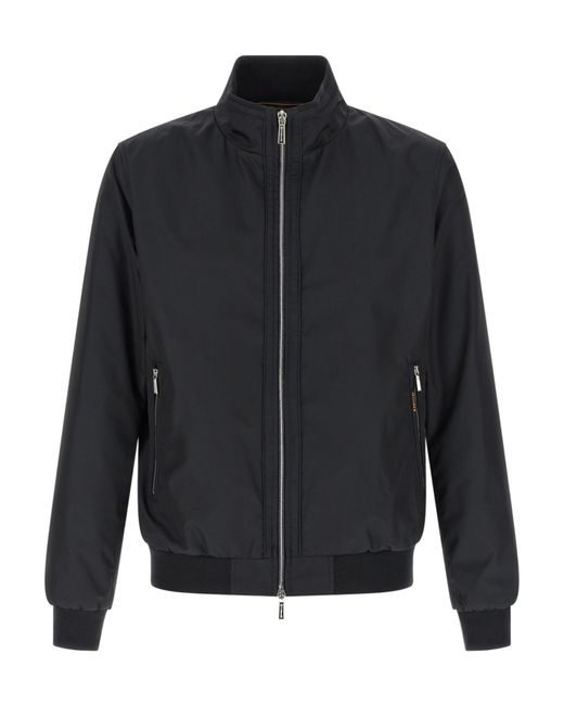 Moorer Blue Manetti Bomber Jacket for men