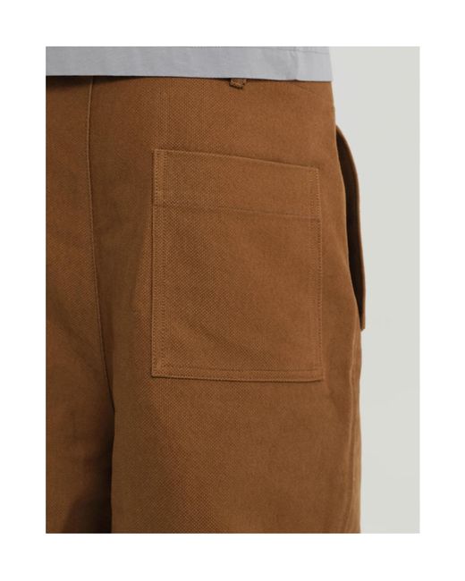 1989 STUDIO Brown Wide-Leg Cargo Pants for men