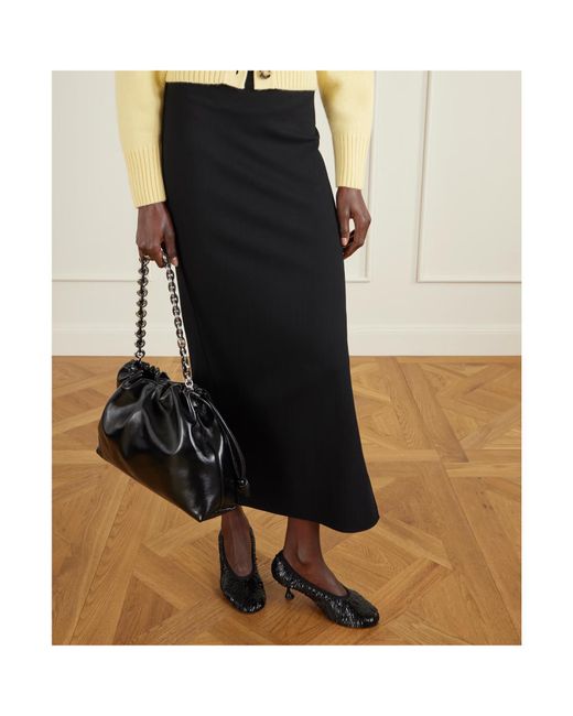 Proenza Schouler Black Tee Sequined Mesh Pumps
