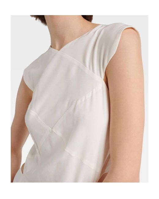 Joseph White Danube Midi Dress