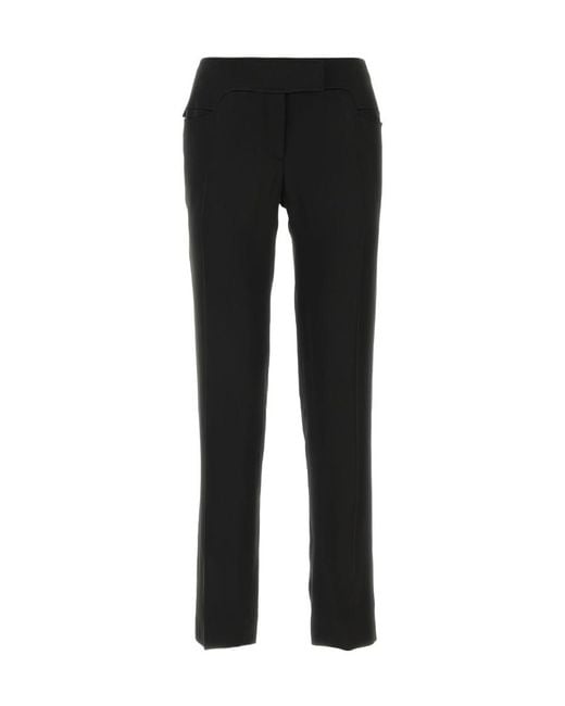 Tom Ford Black Panelled Straight-Leg Trousers