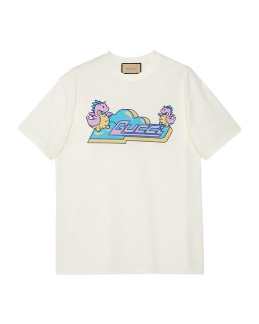Gucci White Short-Sleeved T-Shirt