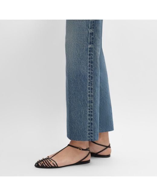 Céline Metallic Cage Flat Sandal